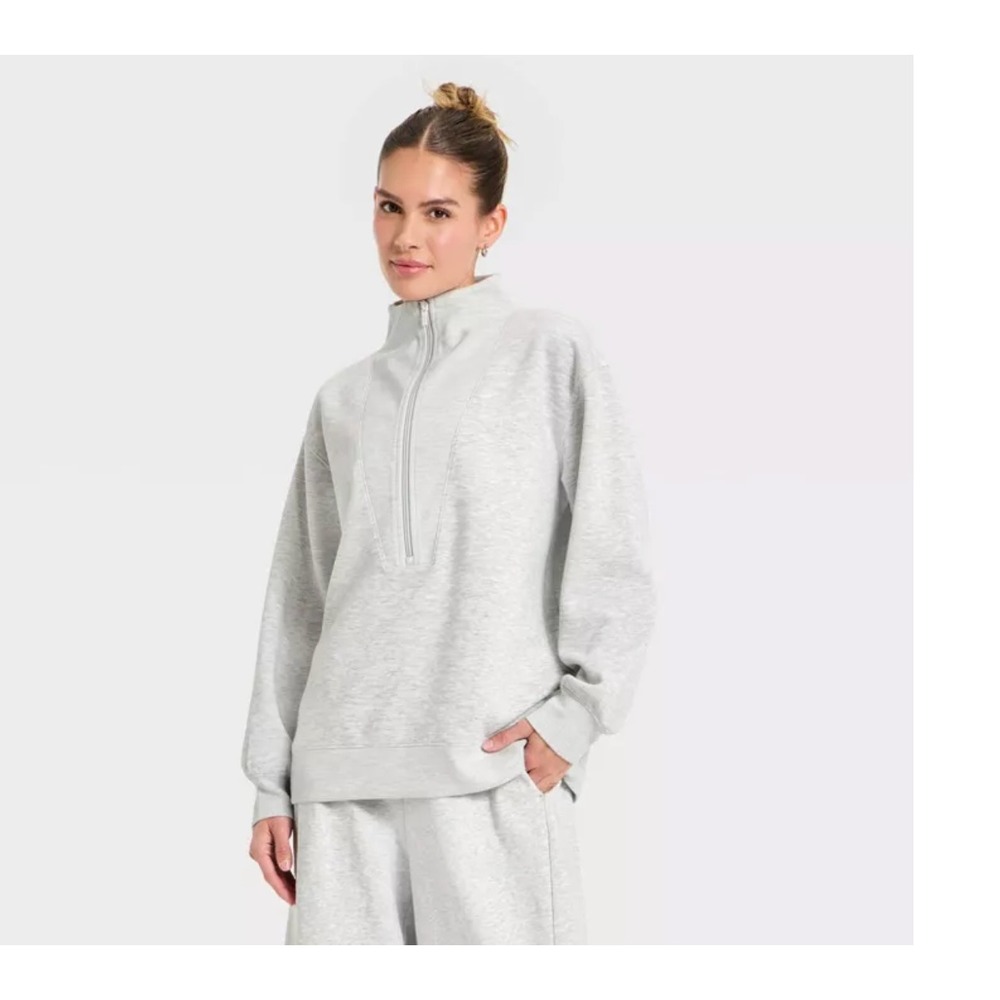 Women's Airy Sleek Legging & 1/2 Zip Sweatshirt Matching Set- Allโ In Motion NWT